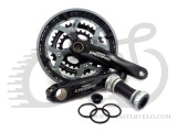 Шатуны Shimano FC-M590 DEORE  интегр. ось., 175мм, 48x36x26, 9-зв, черн.